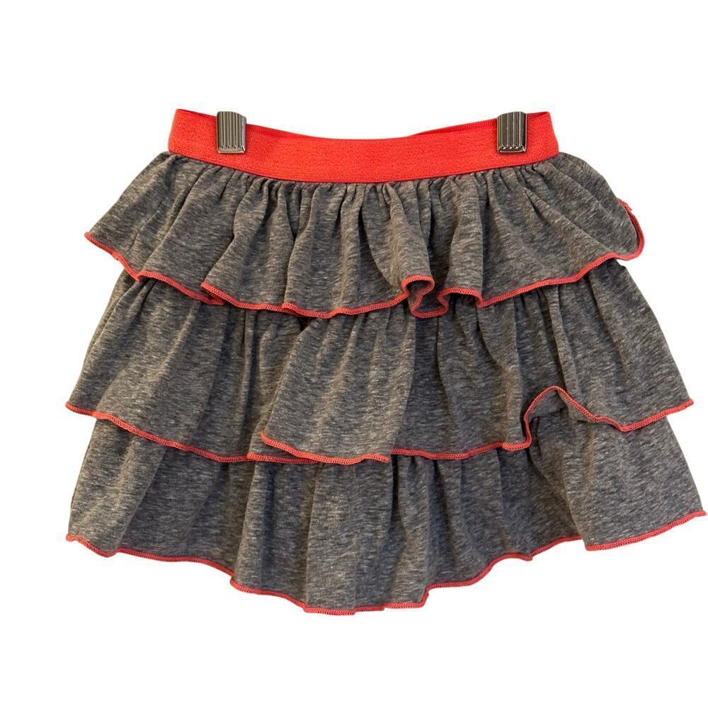 Epic Threads Gray Tiered Skirt sz 5 Girl's Jersey Knit Skirt